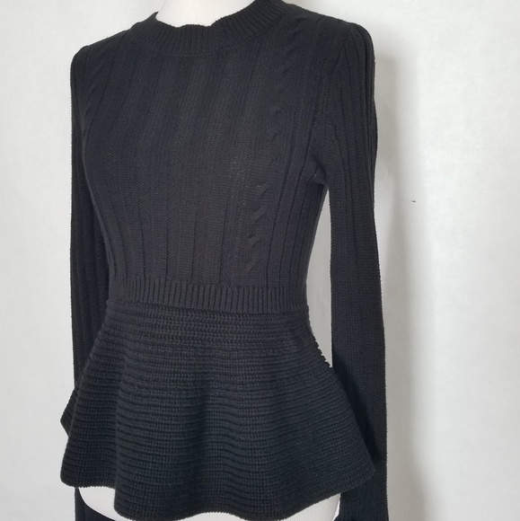 Urban Outfitters Bell Sleeves Peplum Sweater Top - Picture 6 of 7